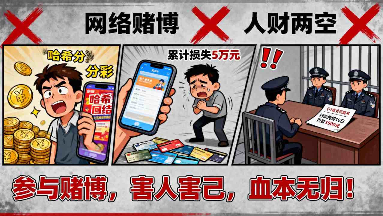 “哈希分分彩” 是陷阱！邯郸一男子被骗又被拘